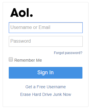 AOL Mail Sign in